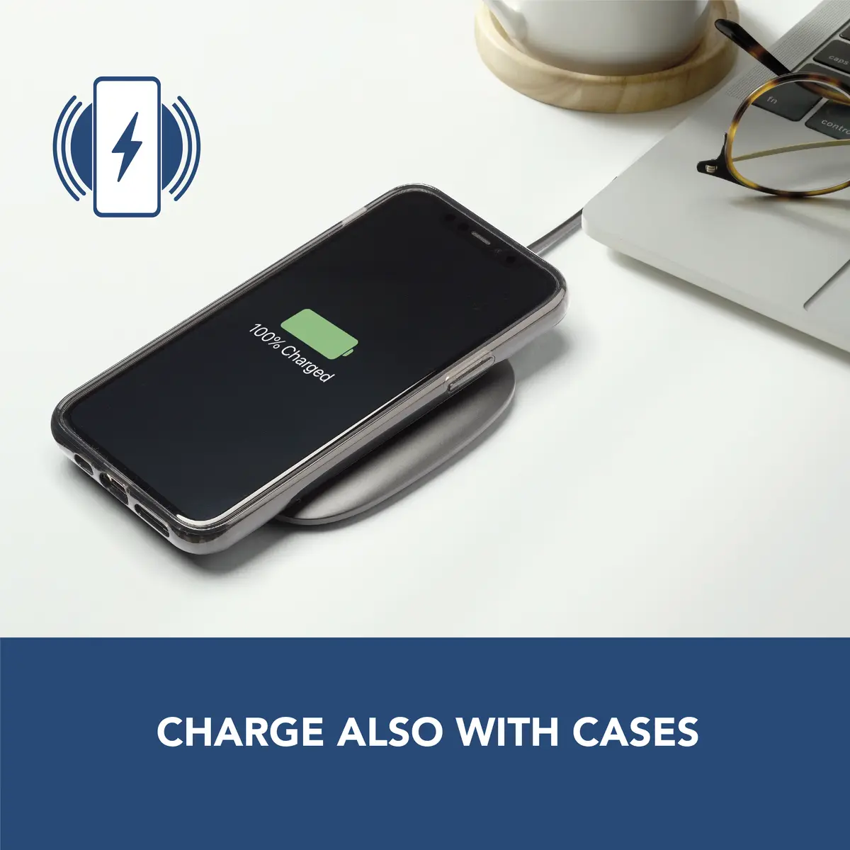 Cellularline Easy Wireless Charger WIRELESSPAD10WK Photo 2