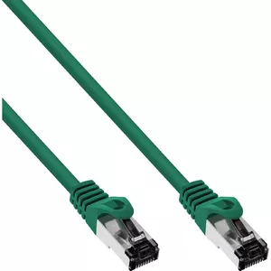 Патч-кабель InLine S/FTP PiMf Cat.8.1 2000MHz безгалогенный зеленый 0.5м
