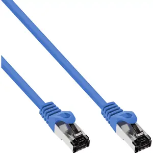 Патч-кабель InLine S/FTP PiMF Cat.8.1 безгалогенный 2000MHz синий 3м