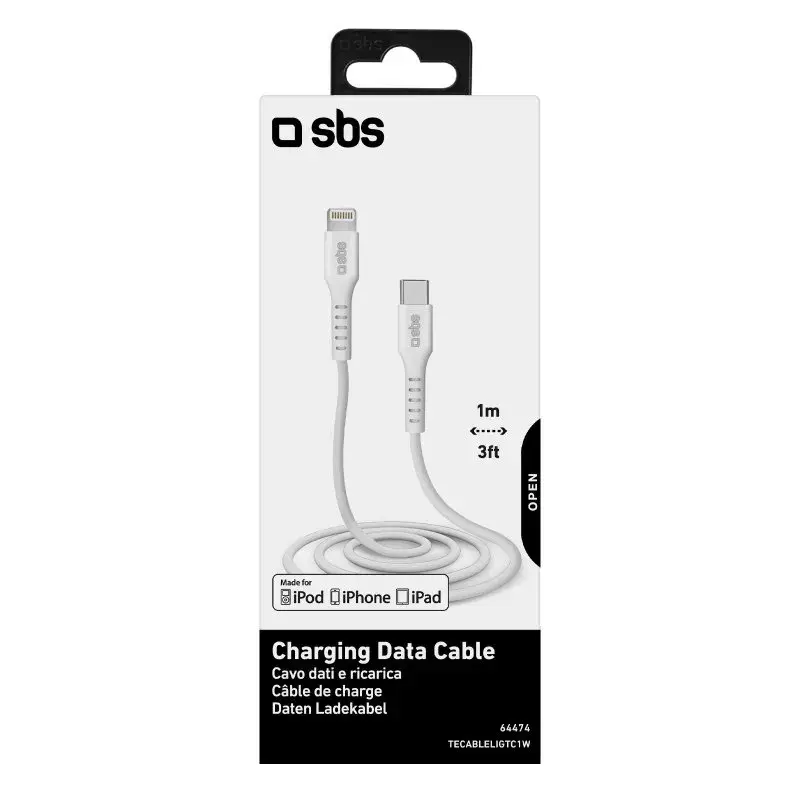 Type-C cable SBS Lightning TECABLELIGTC1W Photo 5