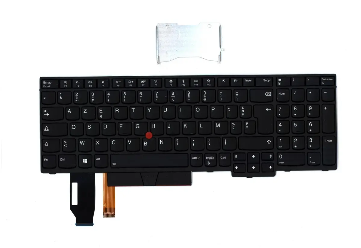 Klaviatūra Lenovo T590/L580/E580/E590/P52/P72 AZERTY melna, W125686588