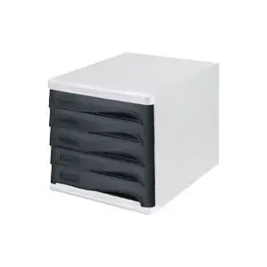 Drawer box Helit H61299-98 A4 size, 5 drawers, black