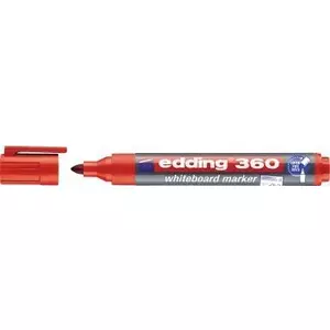 Марķieris Edding e-360 sarkans — balto tāfeli, dubultgals 1,5 mm un 3 mm