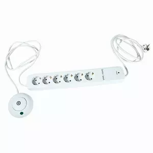Power Extension REV 00251201 1.5m 6 AC Outlets Indoor White