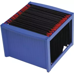 Hanging Basket Helit HÄNGEREG.KORB BLAU for 25 Folders - Helit hanging file organizer
