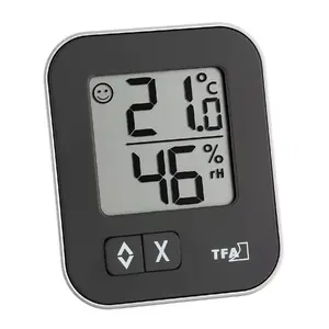 Hygrometer TFA-Dostmann MOXX Hair tension Black