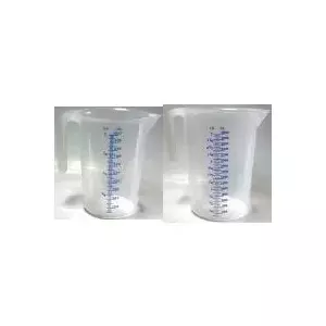Measuring Cup IWH Model 003303, Transparent, 3 L, High-Quality Polyethylene
