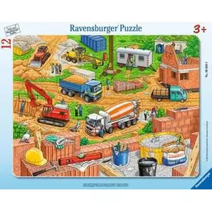 Пазл Ravensburger Shape puzzle 12 шт Город, 12 деталей, ширина 325 мм, 3+