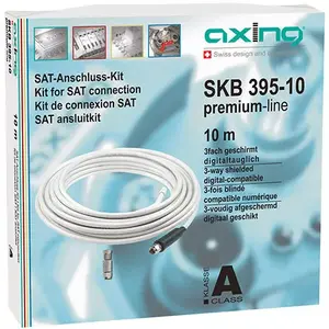 Коаксиальный кабель Axing SKB 395-10 10 м белый