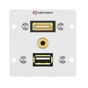 Розетка HDMI + USB A + 3.5mm Kindermann 7444000547