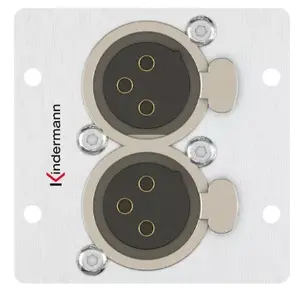 Socket outlet 2 x XLR Kindermann 7444000579