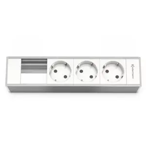 Outlet Box Type F Kindermann 7449000203 Grey White