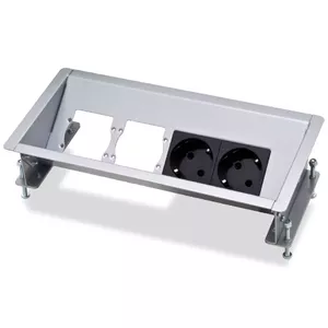 Outlet Box Type F Kindermann 5301170000 Black Silver