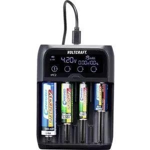 Battery Charger Voltcraft IPC-2 — charger for NiMH, NiCd, LiIon, LiFePO batteries; supports AAAA, Micro AAA, Mignon AA