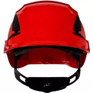 Aizsargķivere 3M SecureFit X5505V-CE-4 ar ventilāciju un UV sensoru, sarkana, EN 397