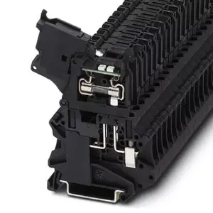 Phoenix Contact UT 4-HESILED 24 Terminal Block, 2-Conductor, 0.14-6mm2, Black