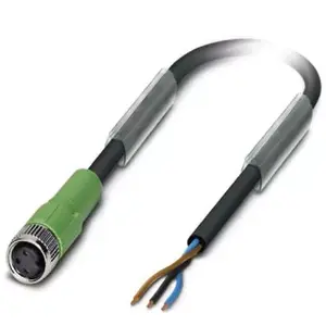 Кабель датчика/актуатора Phoenix Contact SAC-3P-3.0-PUR/M 8FS, 3 контакта, прямой разъем M8, 3 м
