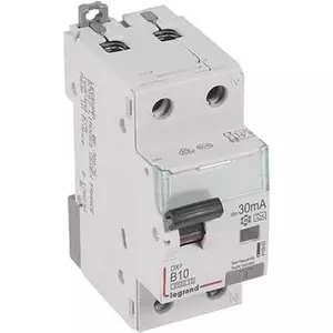 Дифференциальный автомат Legrand 410963, 1P+N, 10A, характеристика B, 30мА, тип A, 6кА