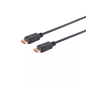 DisplayPort cable S/CONN 10-70025 1 m Black