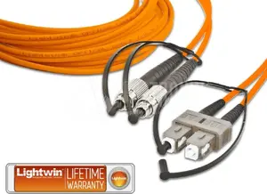 Fibre optic cable Lightwin LDP-50 FC-SC 7.0 OM2 7 m Orange