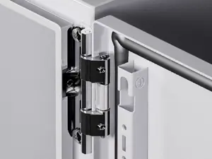 Door hinge Rittal AX 2449.010 — stainless steel finish, zinc housing, 3 pieces, 300 g each