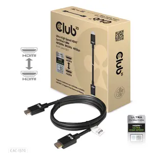 Club 3D Ultra High Speed HDMI 2.1 sertificēts kabelis vīrietis pret vīrieti 48Gbps 4K120Hz 8K60Hz 1.5 m