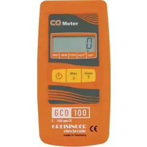 Carbon monoxide detector Greisinger GCO 100 Portable with LCD display, portable CO monitor