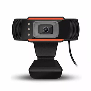 TakeMe 10MPix Web Kamera ar Mikrofonu un Universālu Klipša stiprinājumu (1280x720px) USB 2.0 / 3.0 Melna/oranža