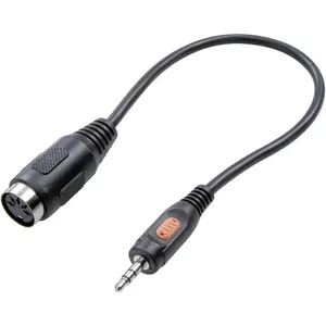 Аудиокабель SpeaKa Professional SP-7869840 0.2м 3.5мм DIN Черный