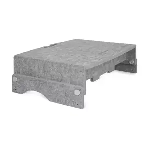 Adjustable in two heights.