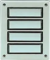 Grothe Etagenplatte ETA 634 ws 55634 — doorbell extension plate, model ETA 634