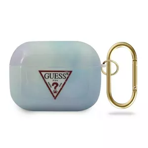 Aizsargmaciņš TPU GUESS priekš Apple AirPods Pro — zils — modelis GUACAPTPUMCGC02