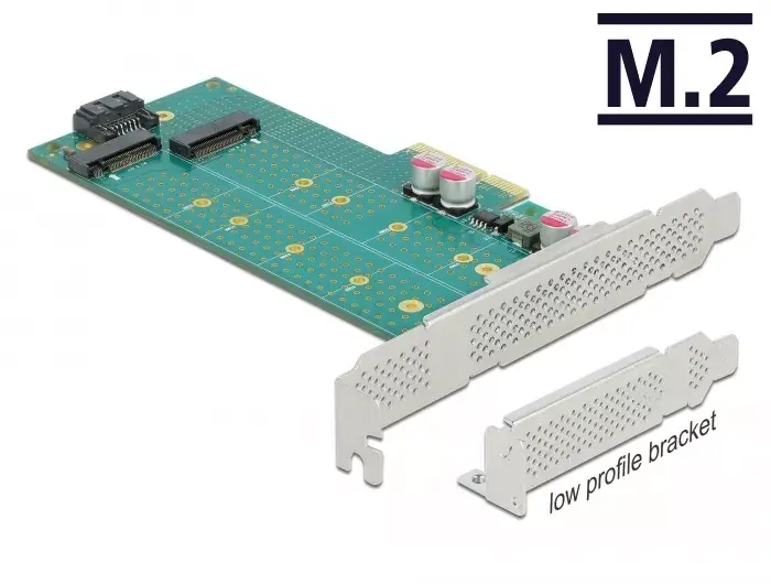Paplašināšanas karte DeLOCK PCI Express x4 uz M.2 Key B + M Photo 2