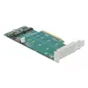 DeLOCK PCI Express x8 karte uz 2 x iekšējām NVMe M.2 Key M Photo 2
