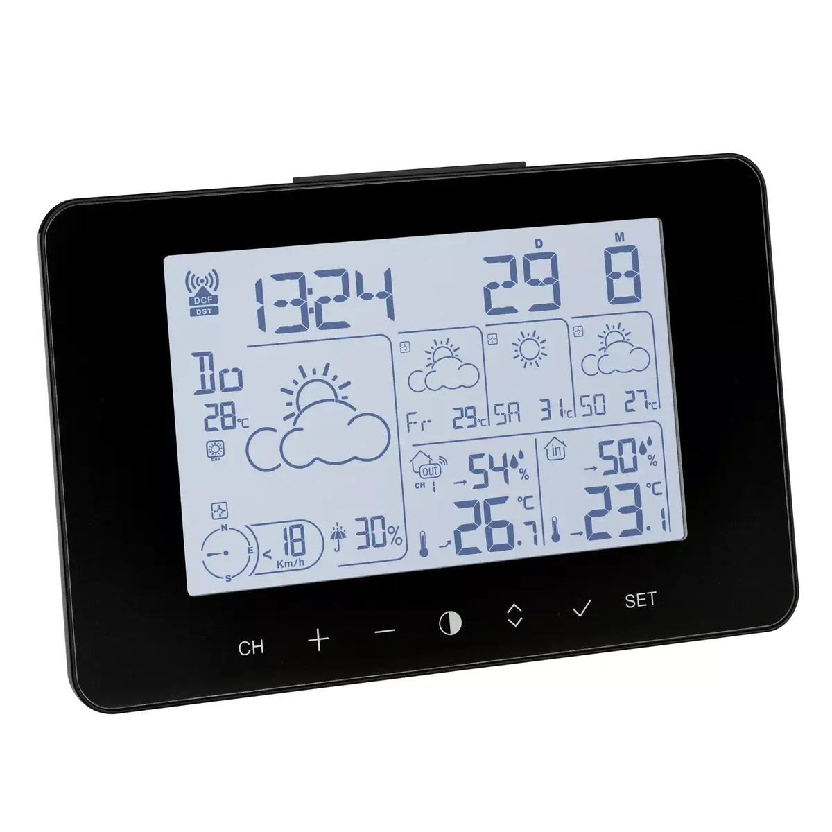 LCD termometrs higrometrs TFA-Dostmann Meteotime Primo Photo 2