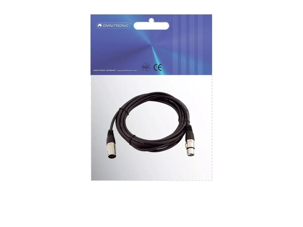 Audio kabelis XLR 5-pin Omnitronic 30220769 Photo 3