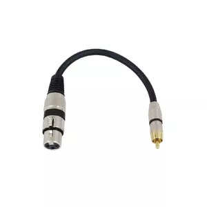 Audio Cable XLR (3-pin) RCA Omnitronic 3022075J 0.15 m Black