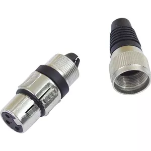 XLR 3-pin connector Omnitronic 30200111 — male/female audio connector for microphone and pro audio