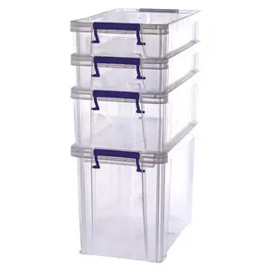Storage box Fellowes ProStore Rectangular Polypropylene Blue White