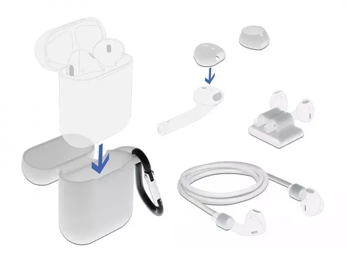 Korpuss DeLOCK Apple AirPods Accessory Set Photo 2
