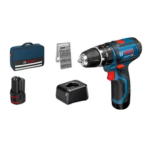 Pistol Grip Drill Bosch GSB 12V-15, 1300 RPM, 2 Ah Battery