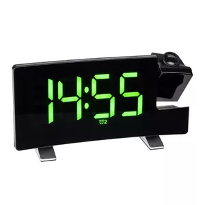 Digital alarm clock TFA-Dostmann Projection alarm clock radio