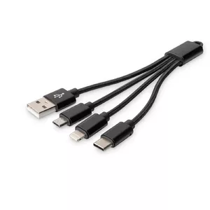 3-in-1 charging cable Digitus DB-300160-002-S