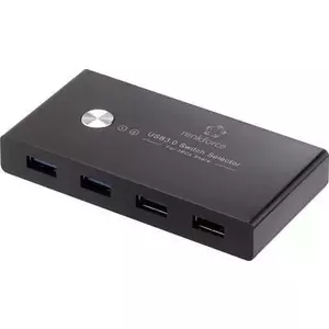 USB 3.0 Switch Hub Renkforce RF-SHB-200, 4-port USB 3.0, Black