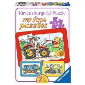 Пазл Ravensburger 06573 — 6 деталей, тема «Транспорт», для 2+, 160×45 мм
