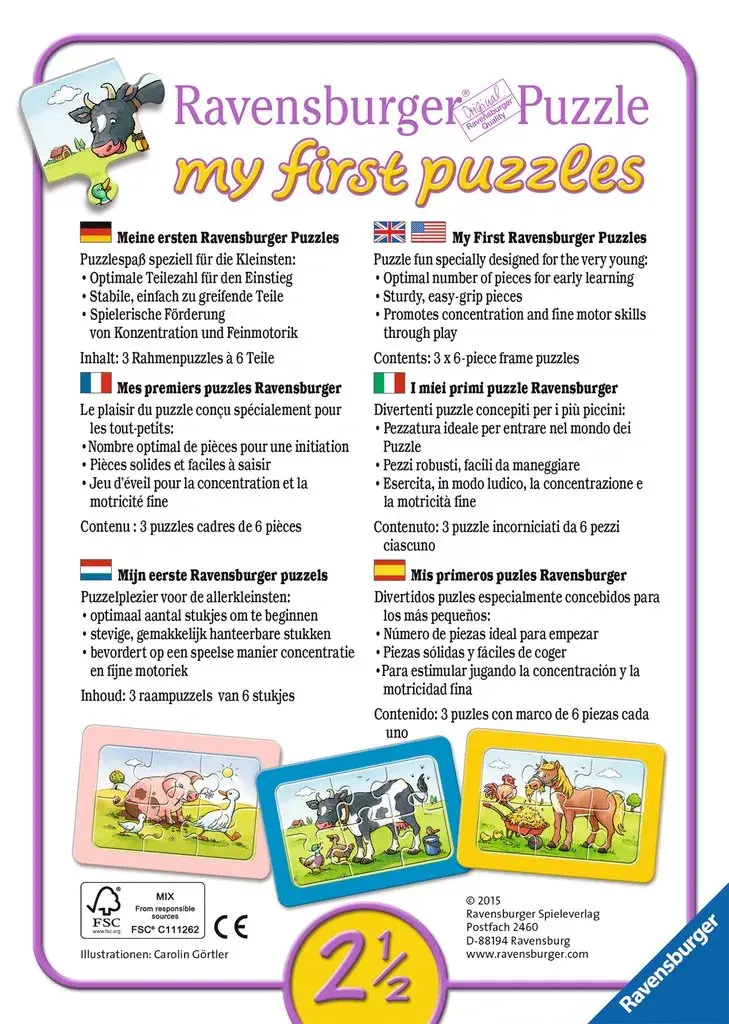Ravensburger 06573 puzle — 6 gab. Transportlīdzekļi Photo 2