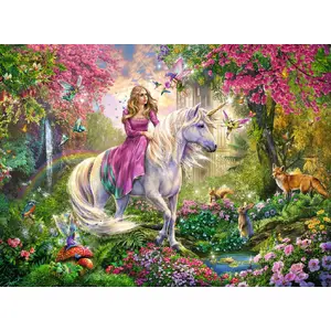 Пазл Ravensburger Unicorn 100 деталей — жанр Фэнтези, 231×37 мм, 6+ лет