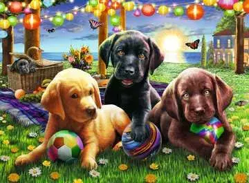 Ravensburger Puppy Picnic XXL puzle — 100 gab. Photo 2
