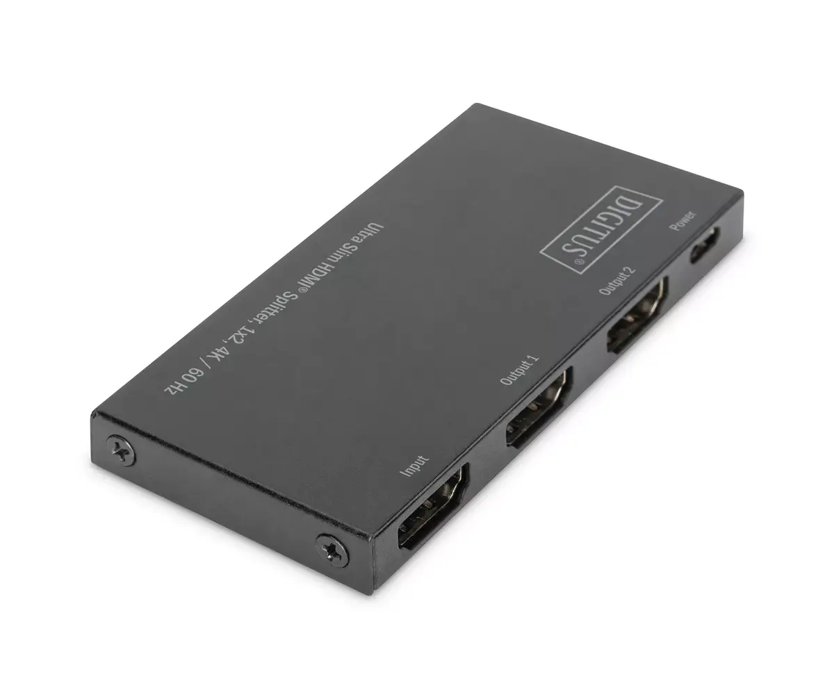 HDMI sadalītājs Digitus Ultra Slim 1x2 4K / 60 Hz Photo 2