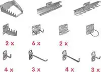Tool holder set Aerotec 20142038, dimensions L×B×H 190×200×75 mm